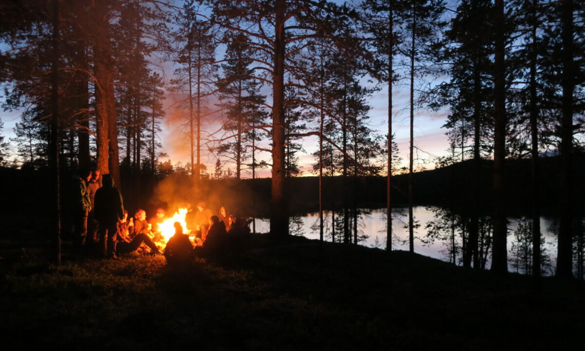 Canoe trip with students from Hoffbauer